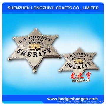 3D Metal Sheriff Abzeichen (LZY-000099)